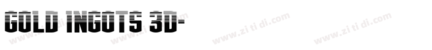 Gold Ingots 3D字体转换